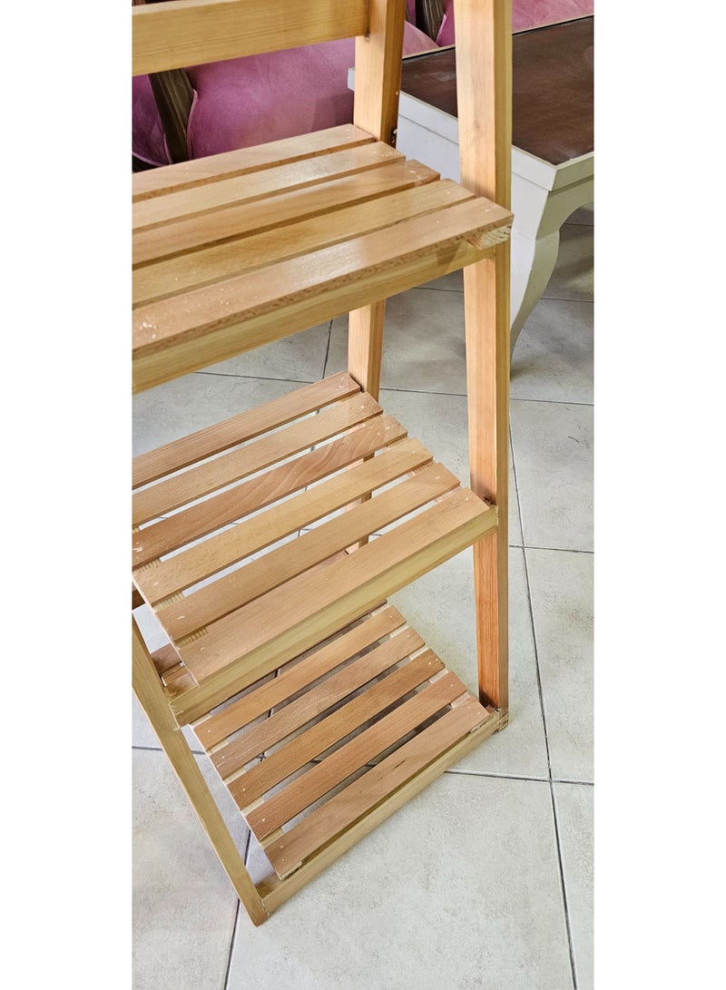 M Furniture - wood stand for bathroom 40cm natural wood - Image 2